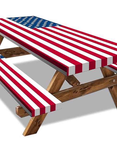 American Flag Picnic Table Cover