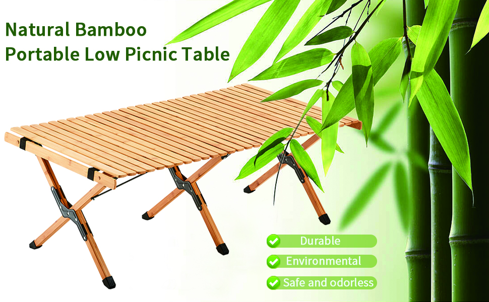 bamboo picnic table