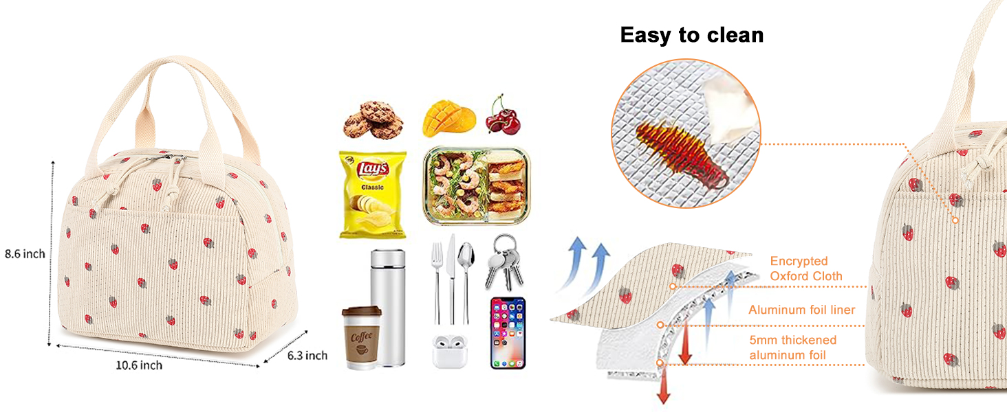 Lunch Bag for Women Men