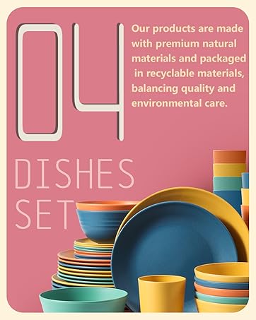 wheat straw dinnerware wheat straw dishes set plates and bowls set home essentials