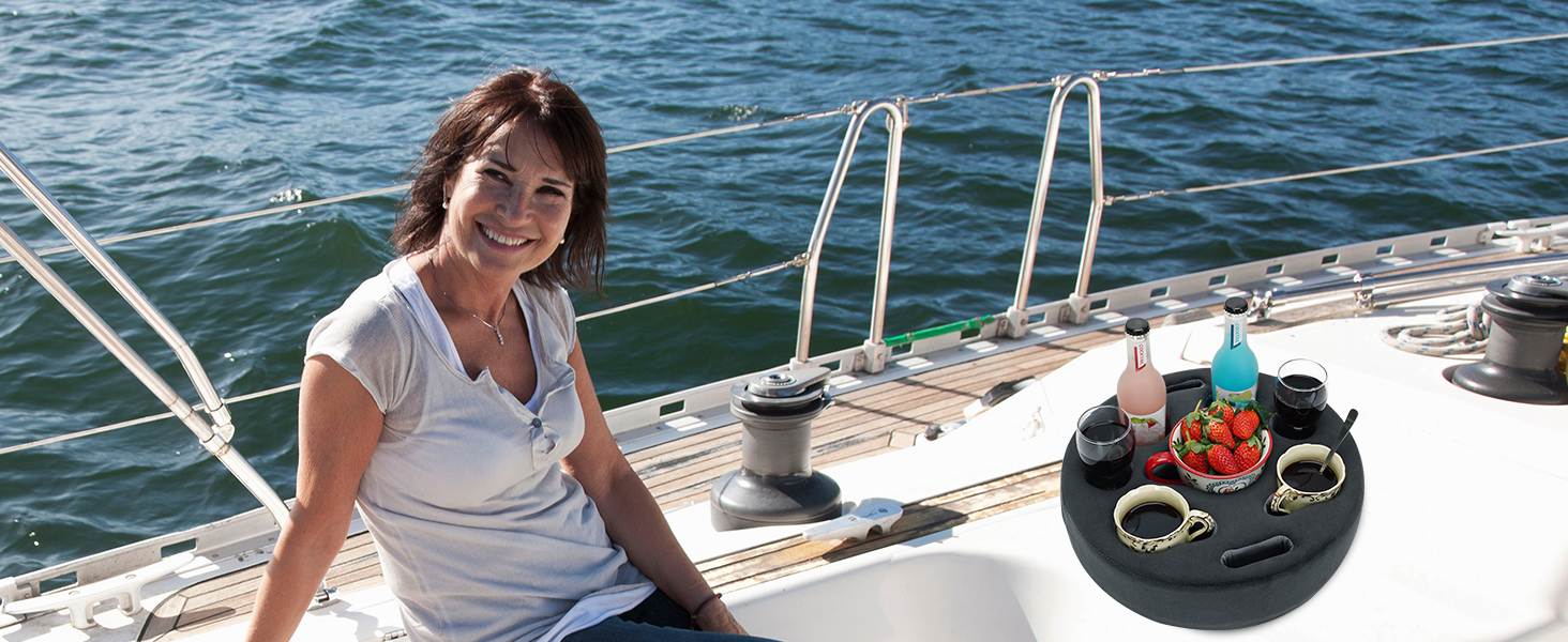 boat cup pillow holder
