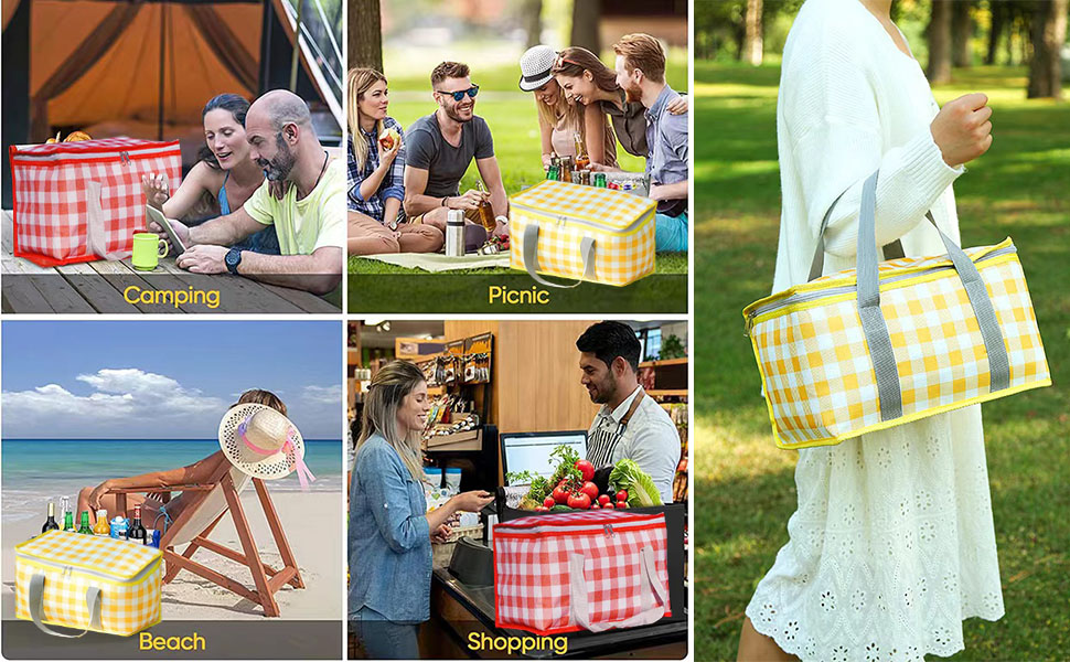 Cooler Bags with Zippered Top -for Hot or Cold