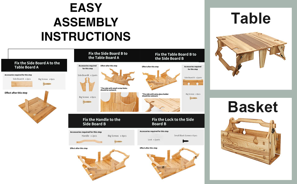 Wooden Outdoor Folding Picnic Table