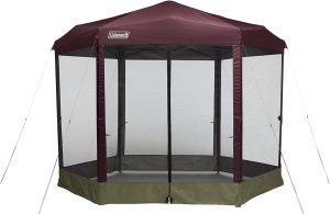 Coleman Back Home Screened Canopy Tent with Instant Setup, Outdoor Gazebo for Bug-Free Lounging, Fits Over Picnic Tables, Ideal for Parties, Events, Tailgates, Dining, & More