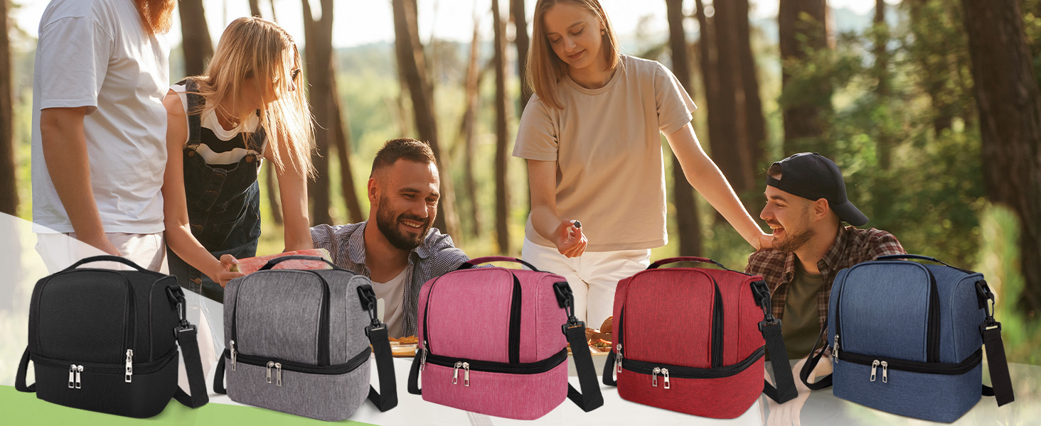 Lunch Box Lunch Bag for Women Men Reusable Insulated Lunch Bag Women Lunch Cooler Tote Bags
