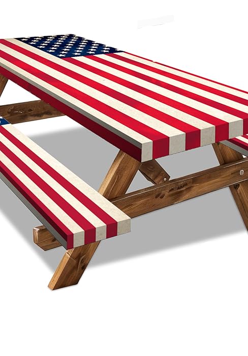 American Flag Picnic Table Cover