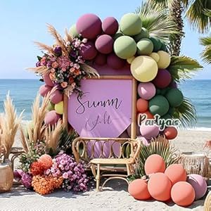 green pink balloon garland green purple balloon arch