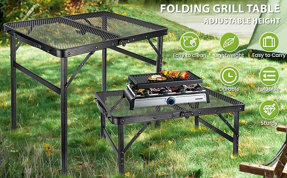 folding camping table
