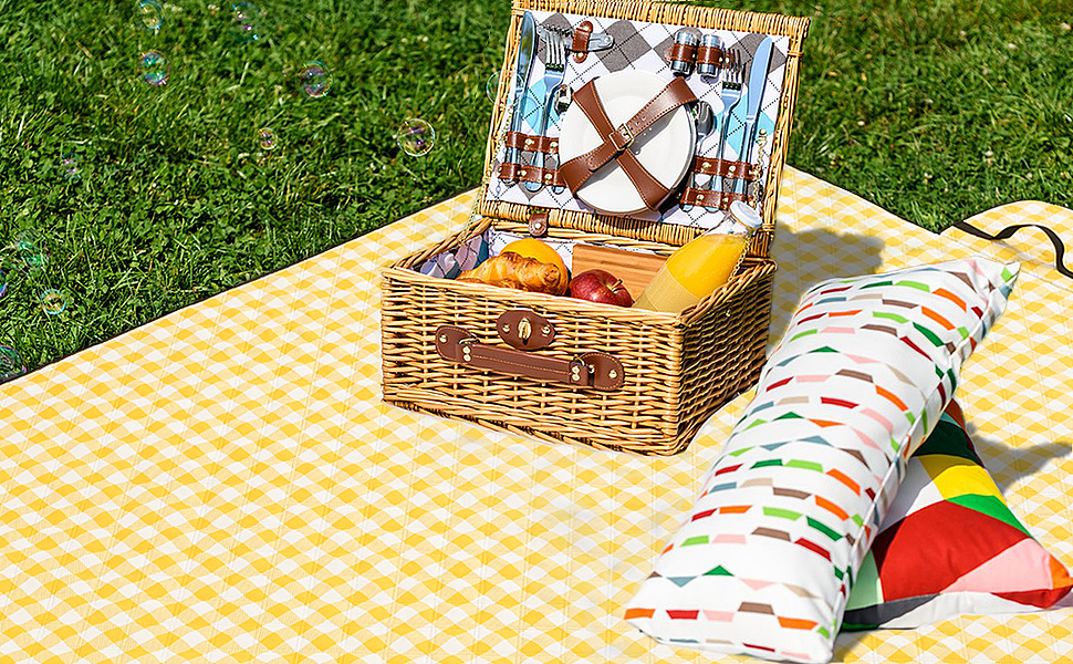 Waterproof Outdoor Blanket Foldable Beach Blanket Sandproof Handy Mat
