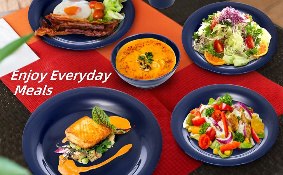 Plastic Dishes Set