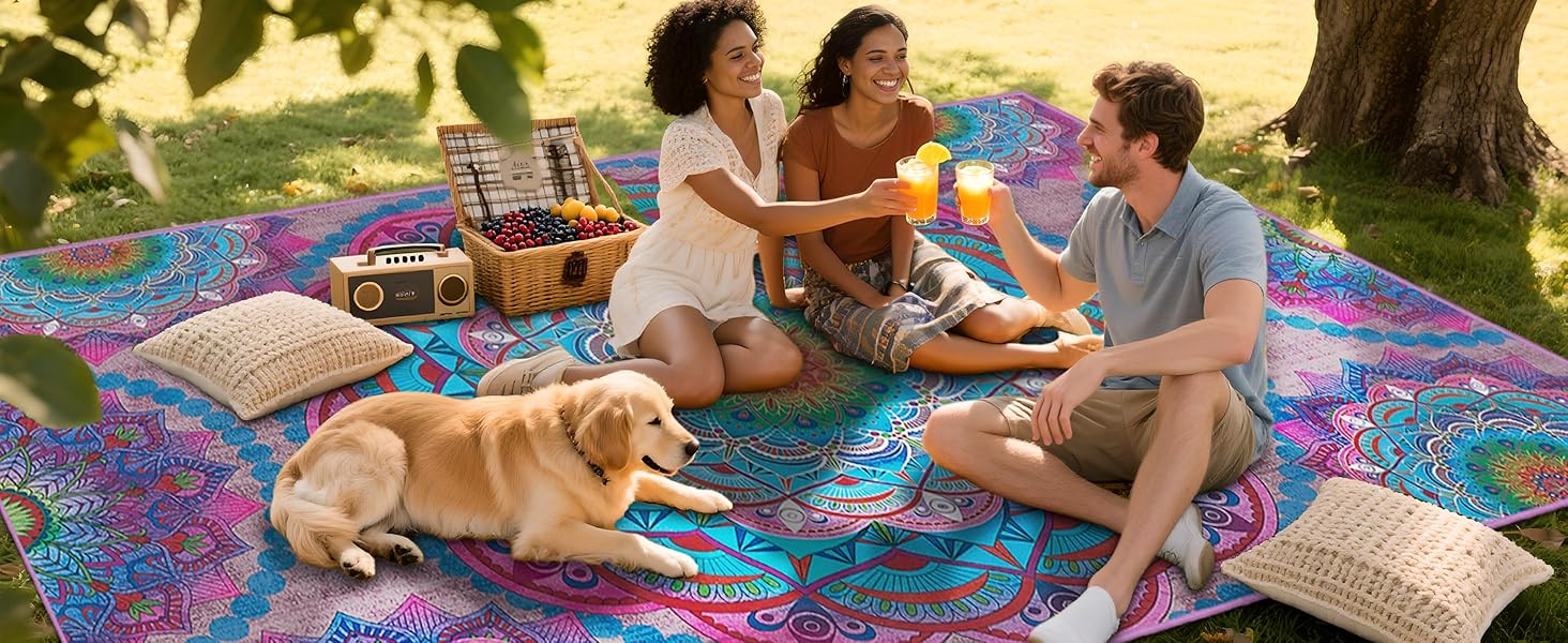Arenarug Outdoor Area Rug for Picnic