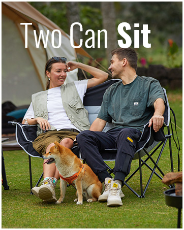 double camping chair