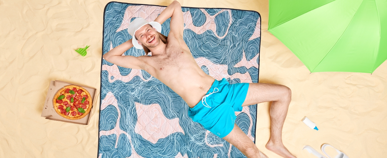 its is a beach blanket