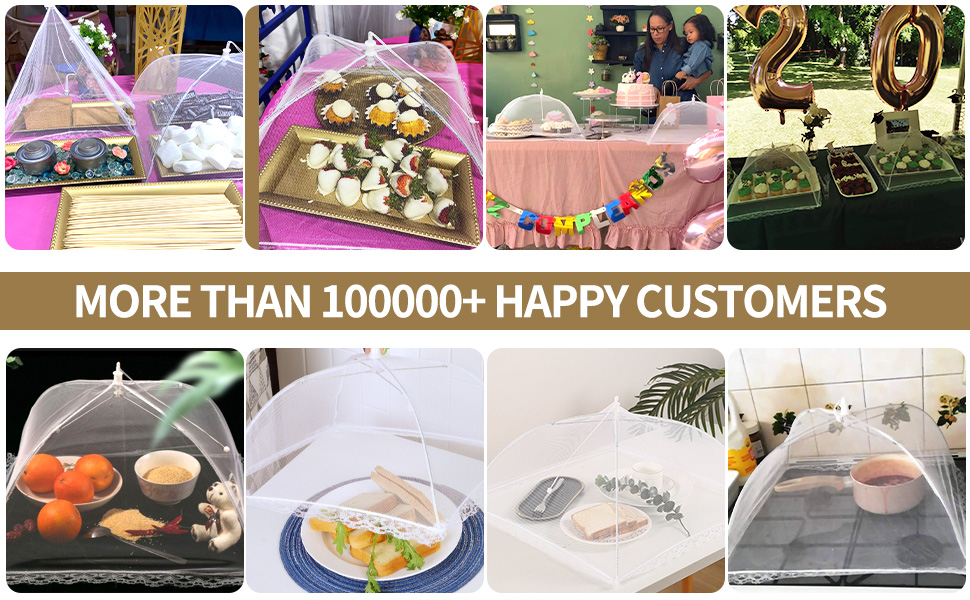 Keep food fresh!For Outdoor & Indoor Use,Super convenient to open & close,High quality premium mesh