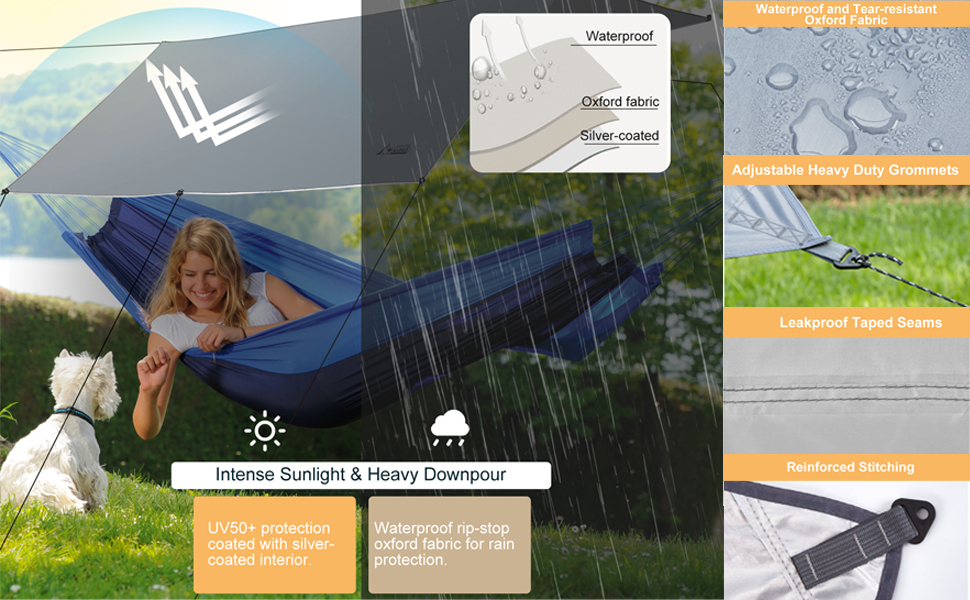 camping tarp with poles