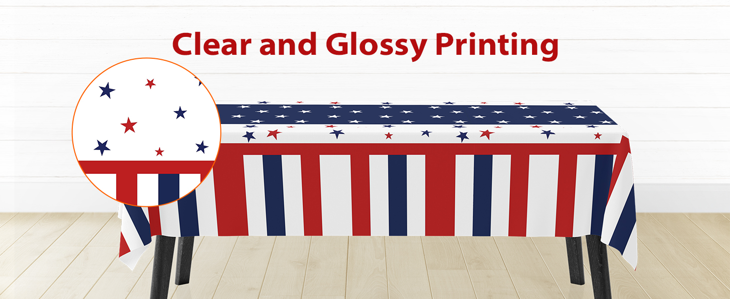4th of July Patriotic Tablecloth