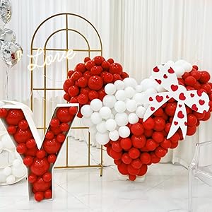 Red Valentine's Day Balloon Party Decoration valentines balloon garland
