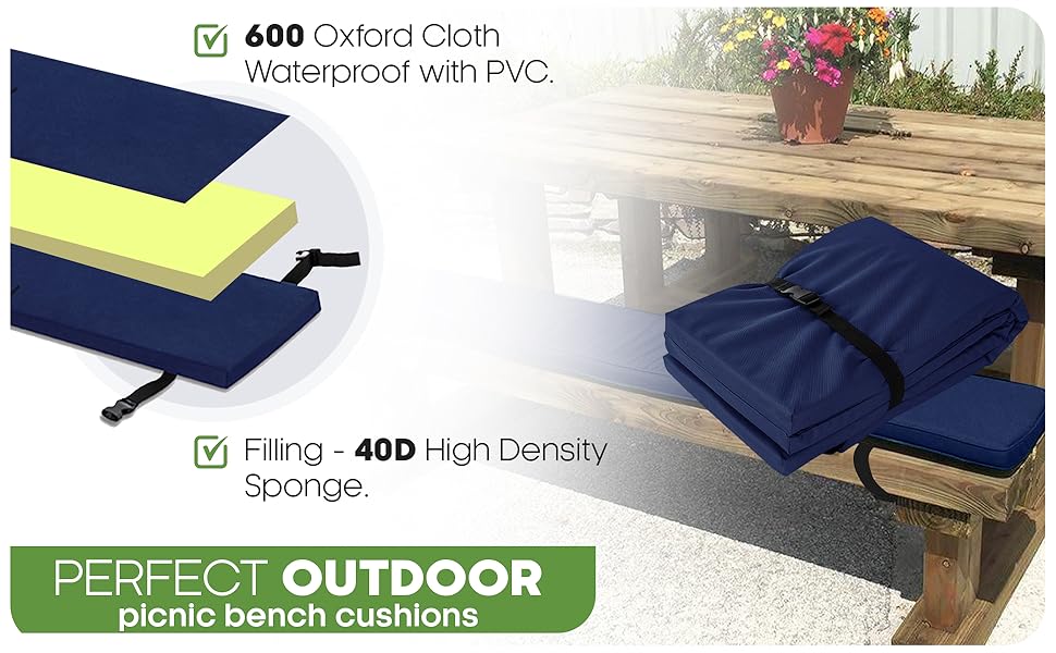 bench cushions for outdoor furniture 72 inch table pads 6 foot