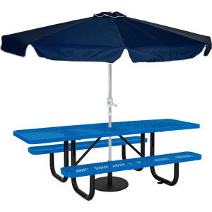 ADA Table with Umbrella - Blue