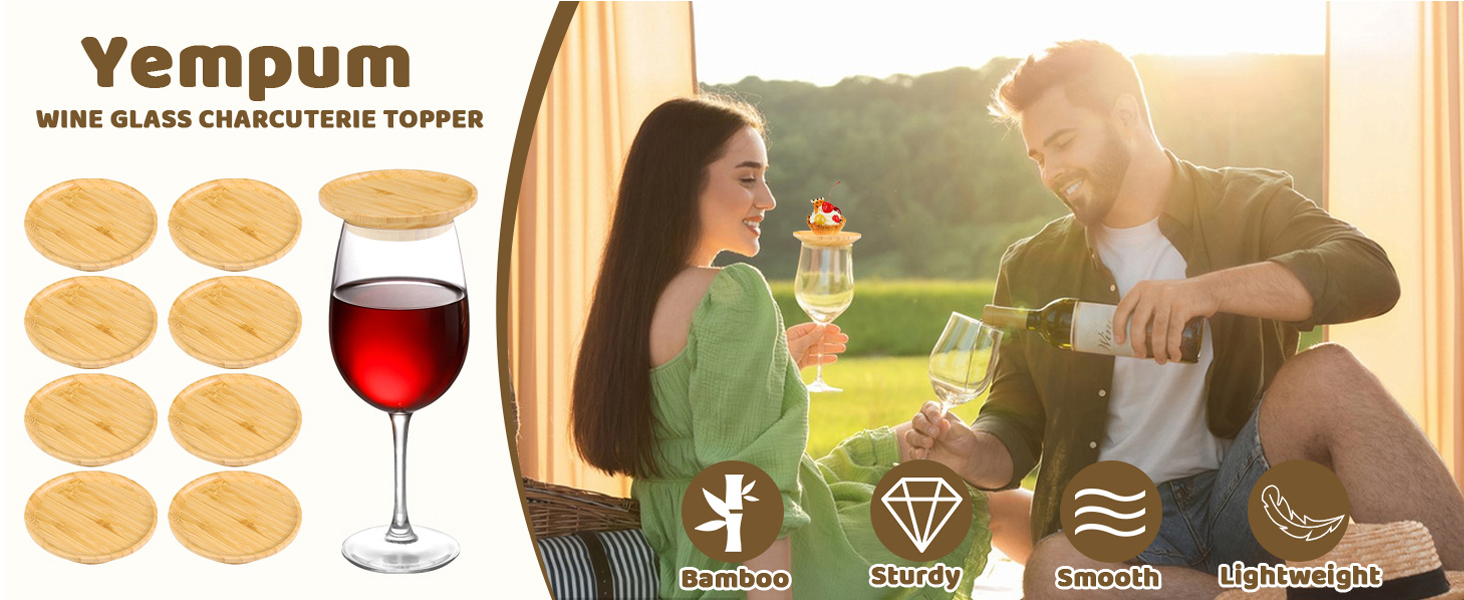 WINE GLASS CHARCUTERIE TOPPER