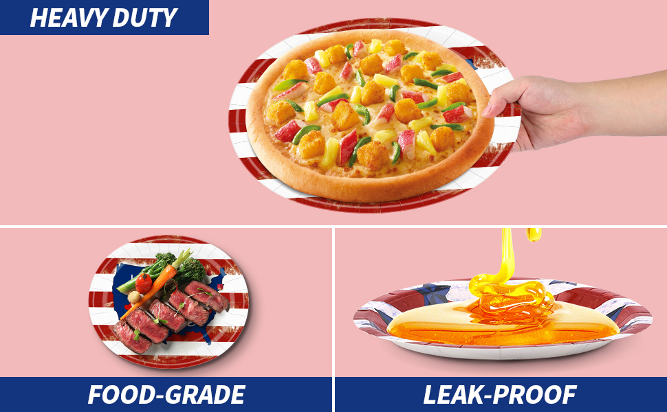 Memorial Day Paper Plates and Napkins Set