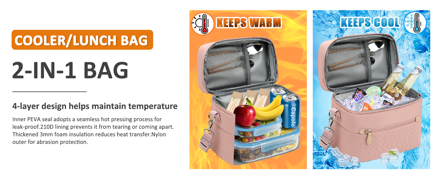 insulated lunch box for women lunch bag for men small cooler bag 