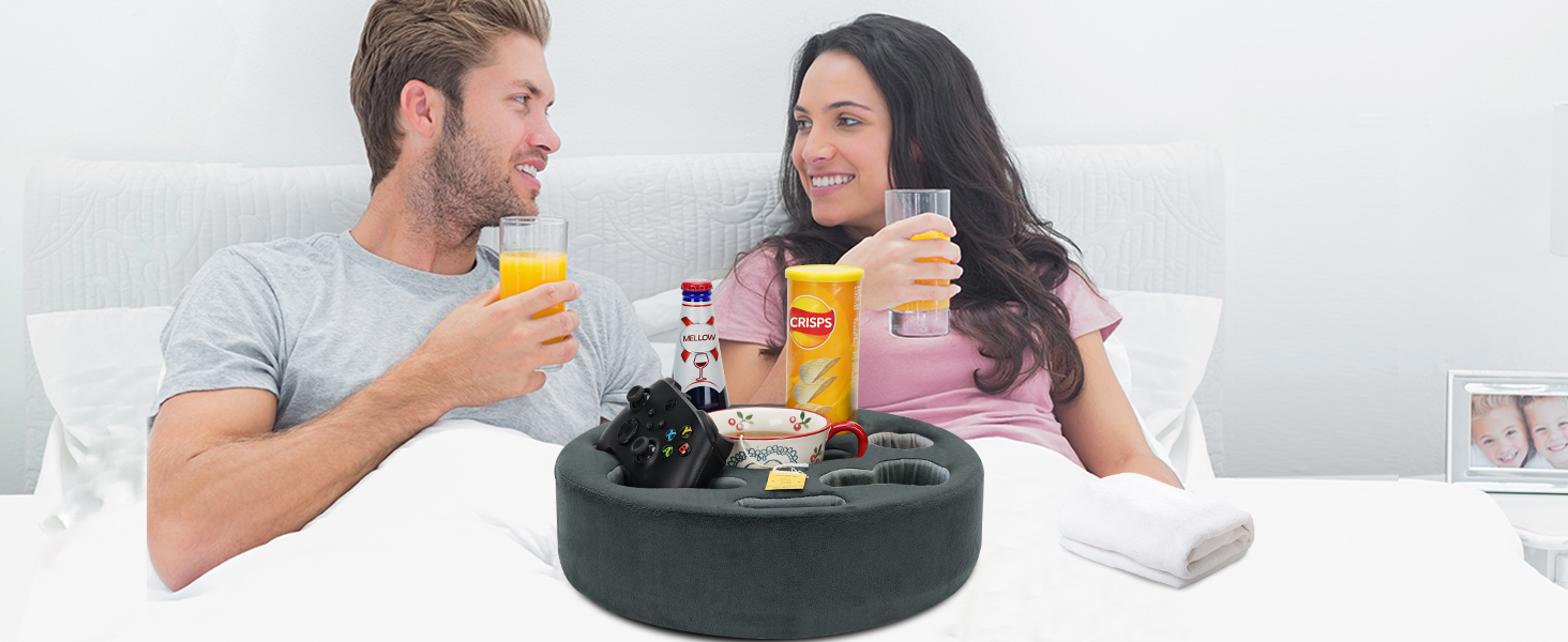 bed cup pillow