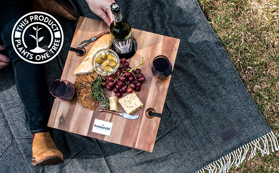 Komorebi Portable Wine Picnic Table