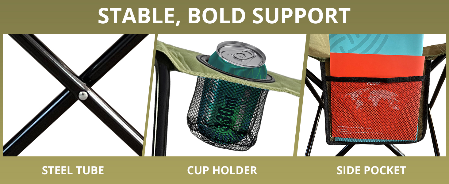 Outdoor Folding Camping Chair with Carrybag