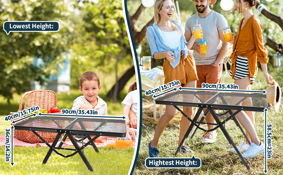  Folding Barbecue Table