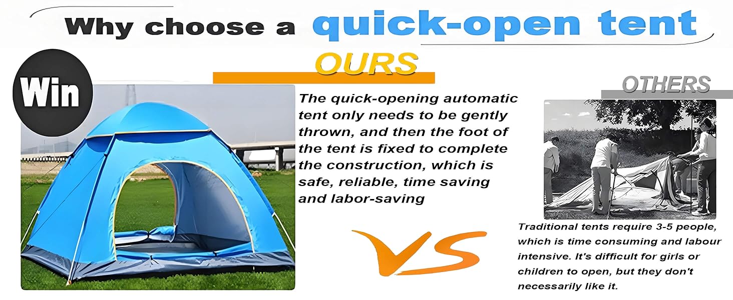 Portable & Folding Camping Tent,easy pop up tents for camping,reactive outdoor tent,kid camping tent