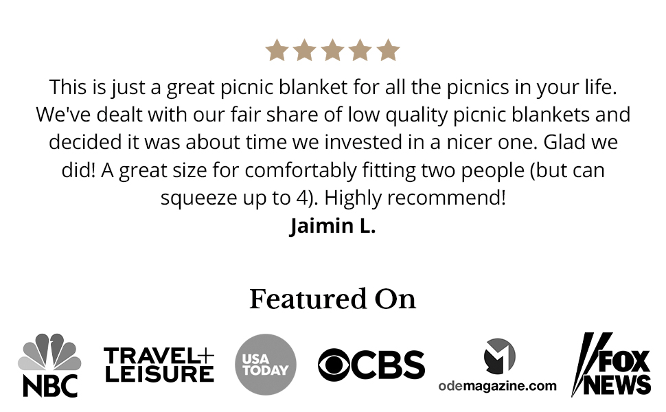 Komorebi Herringbone Picnic Blanket Grey