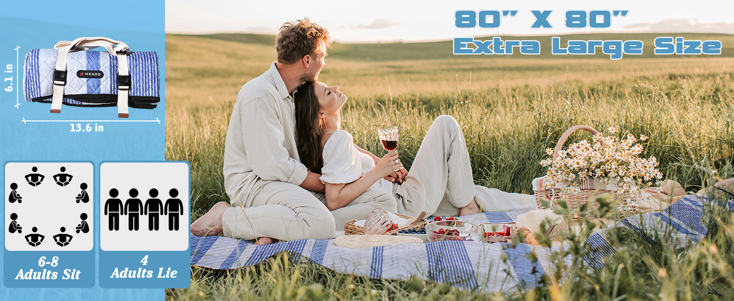 Outdoor large picnic mats, picnic blankets, camping blankets