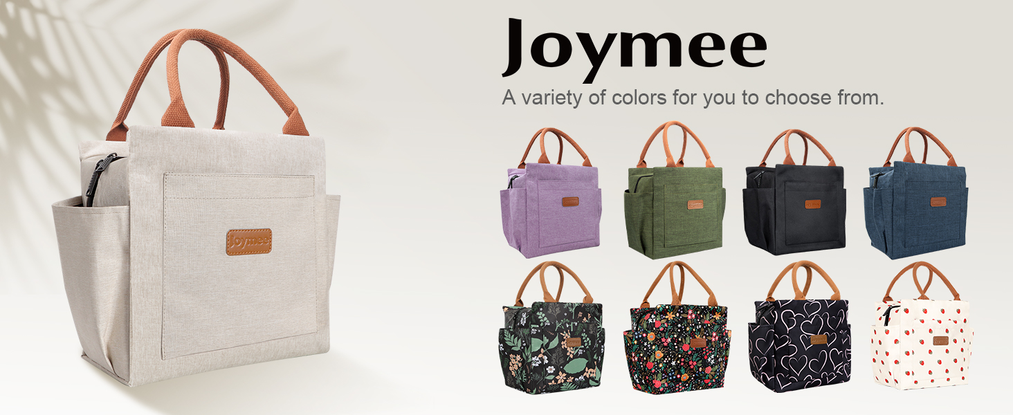joymee lunch bag women insulated lunch box cooler lunch box large purple lunch bag man lunch tote