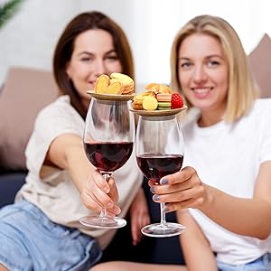 wine glass charcuterie topper