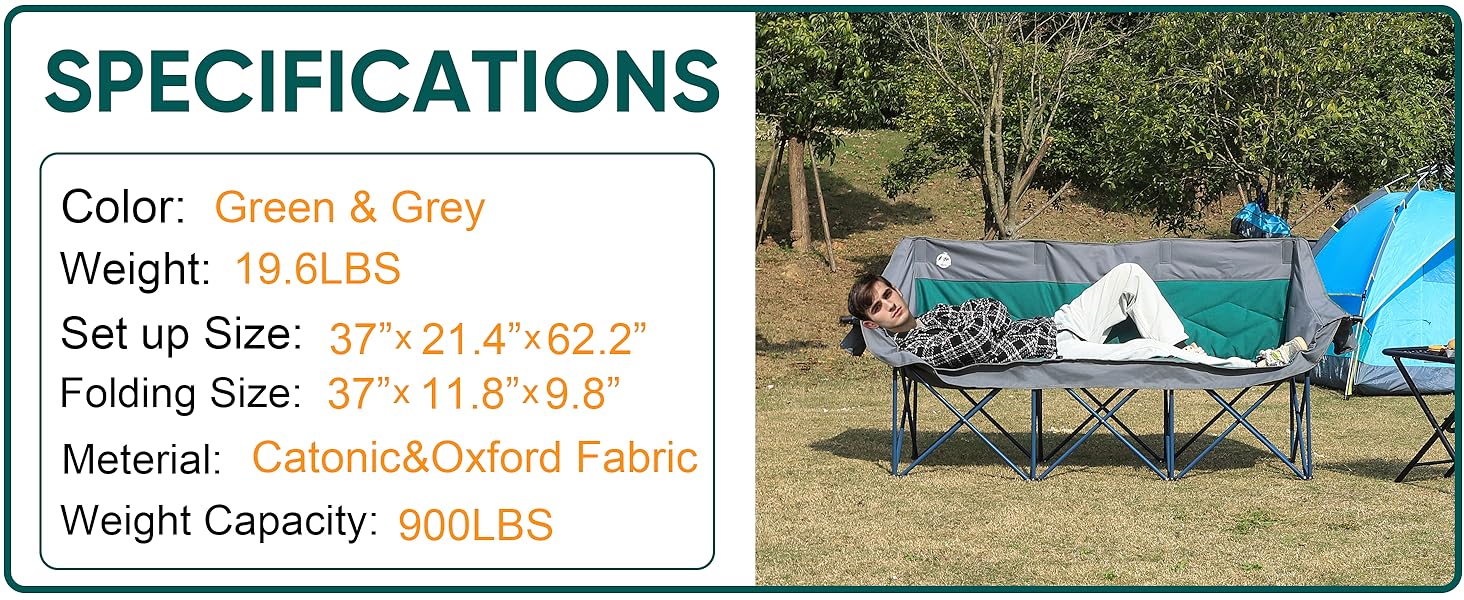 XL Couple's Lawn Chair Sofa