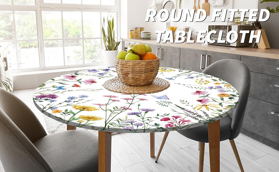 round fitted tablecloth