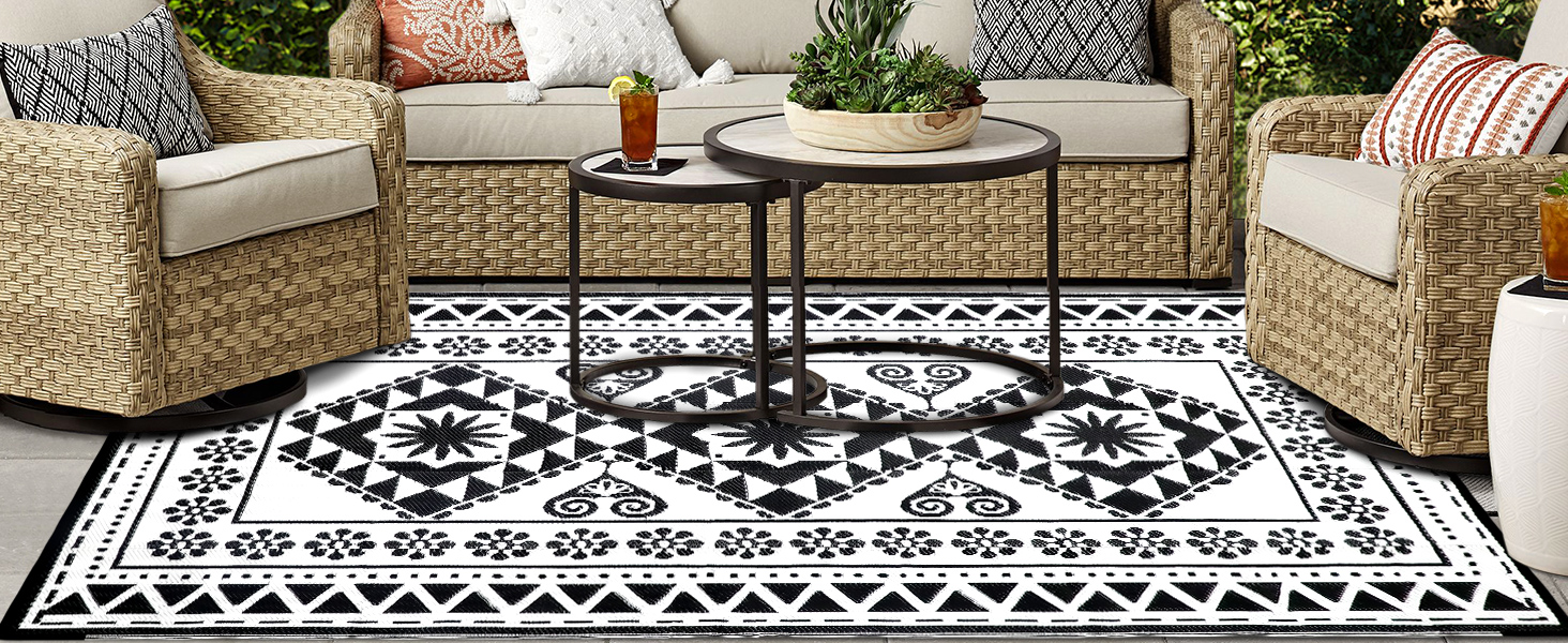 Outdoor Rug Mat for Patio