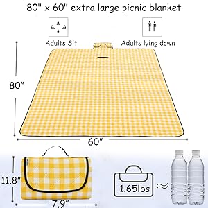 waterproof foldable picnic mat with tote beach blanket waterproof sandproof lightweight