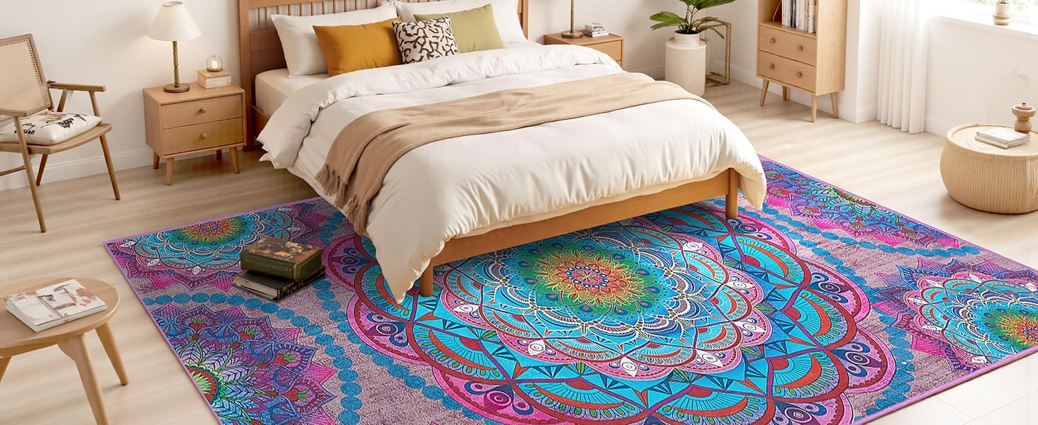 Arenarug Meditation Mandala Indoor Rug for Bedroom