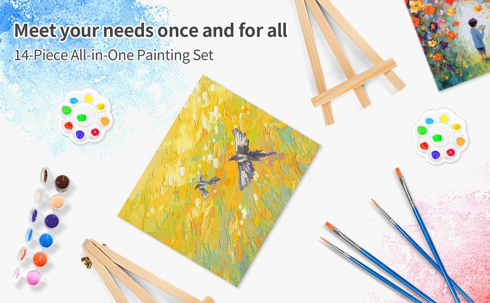 14-Piece All-in-One Painting Set Meet your needs once and for all