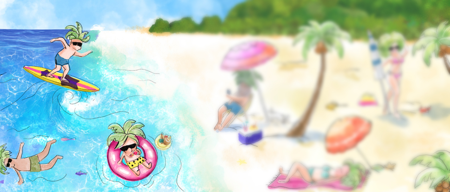 AMMSUN LOGO BEACH UMBRELLA