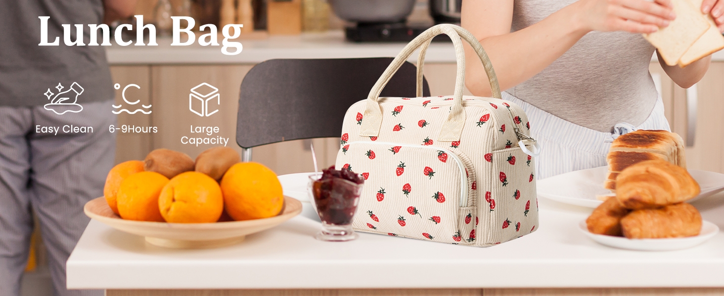 strawberry lunch bag