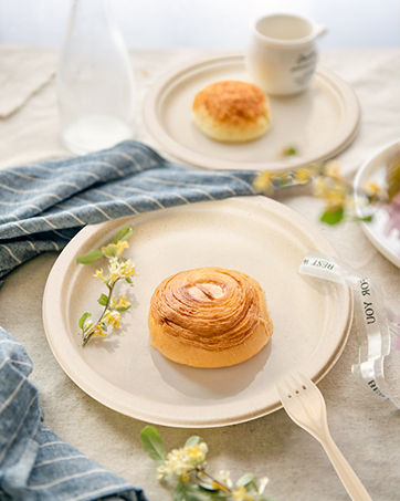 Paper plates with various sizes