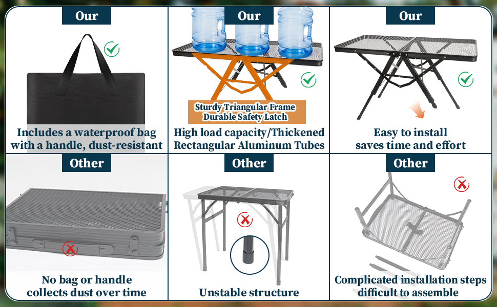  Folding Barbecue Table