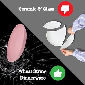 unbreakable plates and bowls sets