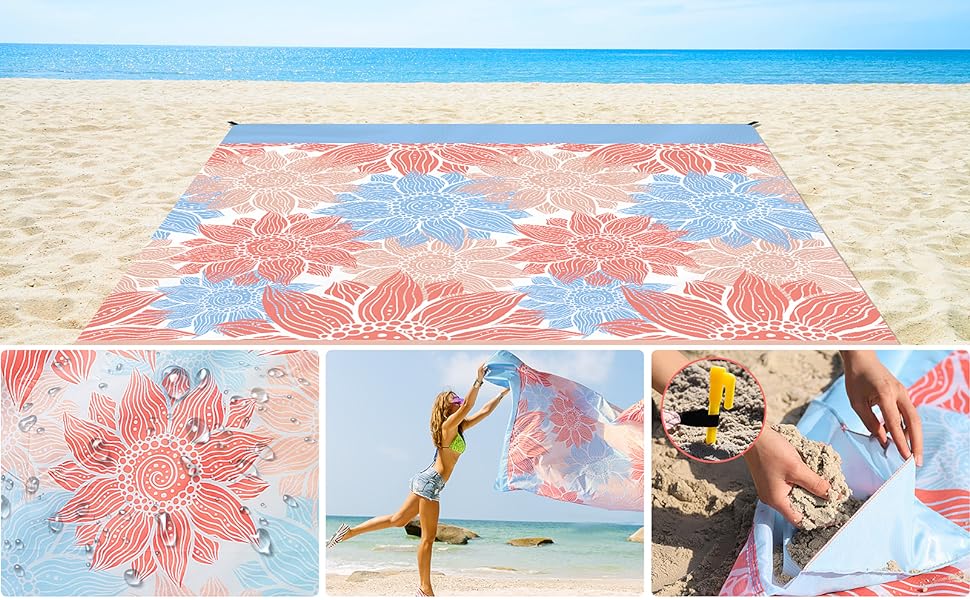 Sandproof beach blanket