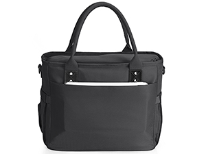 Hafmall black lunch bag with big back pocket