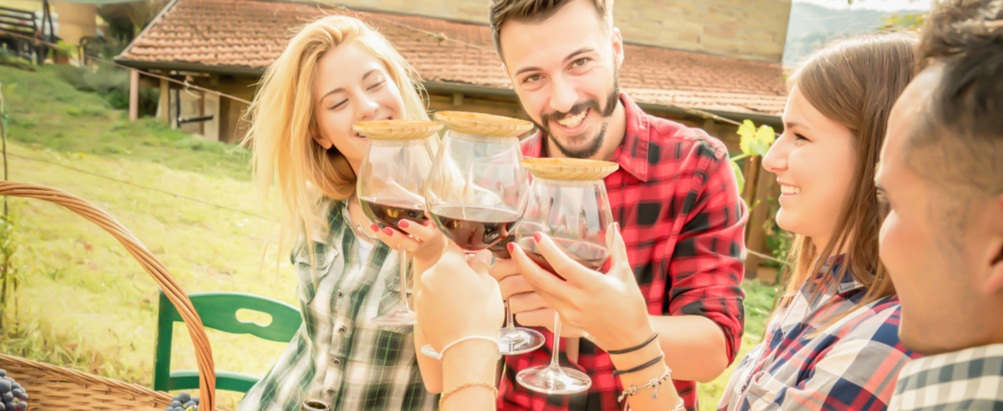 WINE GLASS CHARCUTERIE TOPPER