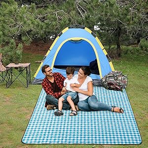 Large Outdoor Picnic Blankets Handy Mat Washable Foldable Blankets for The Beach